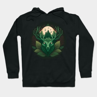 Nature Lover Deer Bear - Designs for a Green Future and Hunters Hoodie